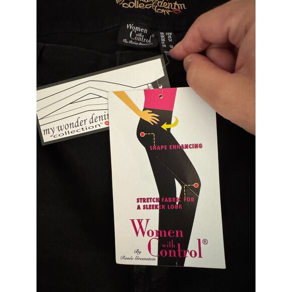 Women with Control Regular My Wonder Denim Aya Jean Black 22 Plus NWT - Picture 11 of 11